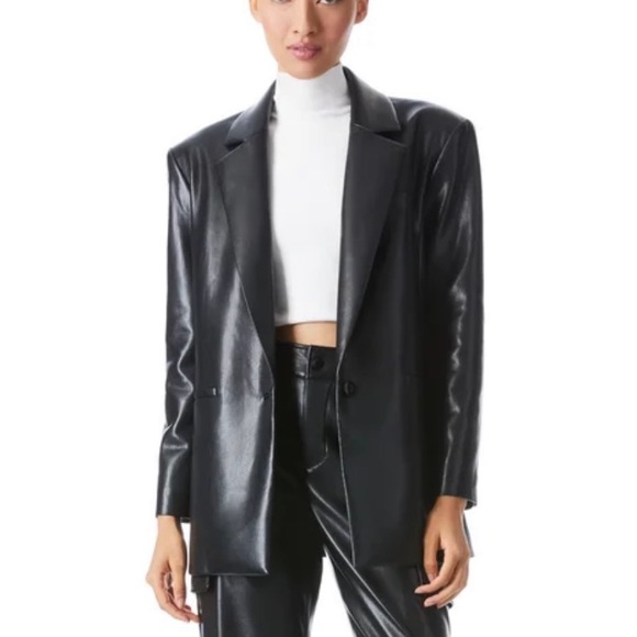 Alice + Olivia Jackets & Blazers - Alice and Olivia Shan vegan leather jacket